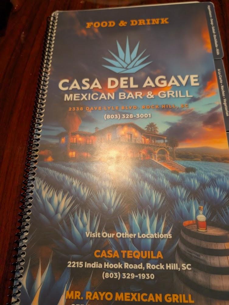 Casa Del Agave Bar & Grill Menu image 2